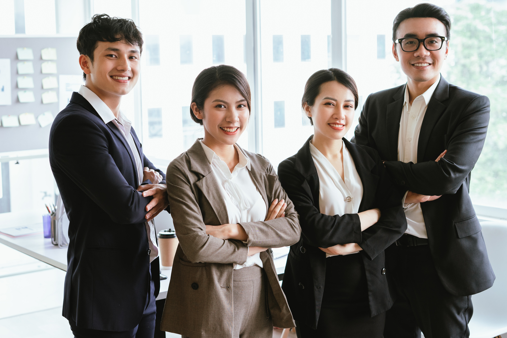 Group Portrait of Asian Business People